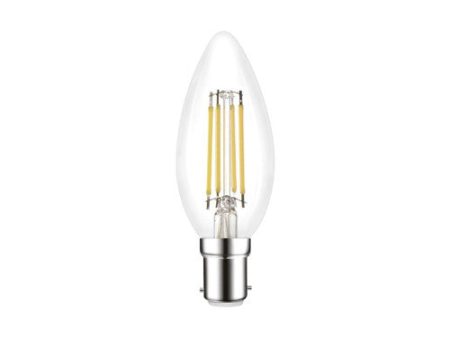 OMNI FILAMENT CANDLE BULB B15 470LM 4.2W 4000K DIMMABLE 320 BEAM CLEAR FULL GLASS INTEGRAL Discount