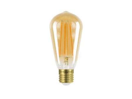 SUNSET ST64 BULB E27 380LM 5W 1800K DIMMABLE 300 BEAM AMBER INTEGRAL For Sale