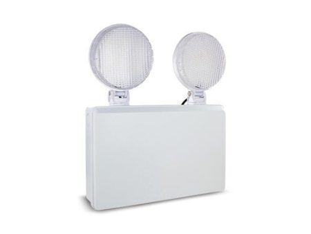 TWIN SPOT EMERGENCY LUMINAIRE 4W 400LM NON MAINTAINED IP20 6500K SELF TEST INTEGRAL LED Online