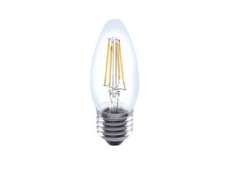 OMNI FILAMENT CANDLE BULB E27 470LM 4.2W 2700K DIMMABLE 320 BEAM CLEAR FULL GLASS INTEGRAL For Cheap