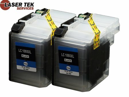 2 Pack Brother LC-109 Black HY Compatible Ink Cartridge | Laser Tek Services Supply