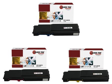 3 Pack Dell C3760 Compatible Toner Cartridge | Laser Tek Services Online now