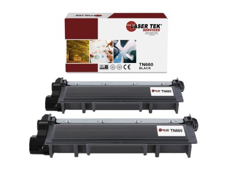 2 Pack Brother TN-660 TN-630 Black HY Compatible Toner Cartridge | Laser Tek Services For Sale