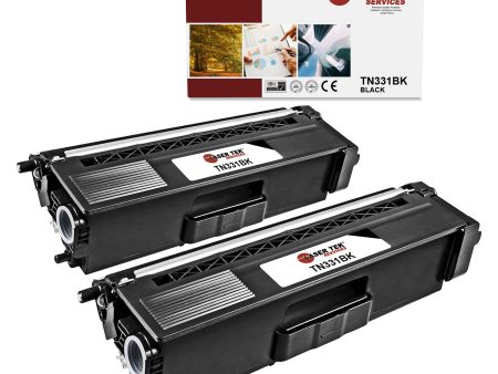 2 Pack Brother TN-331 Black Compatible Toner Cartridge | Laser Tek Services Online