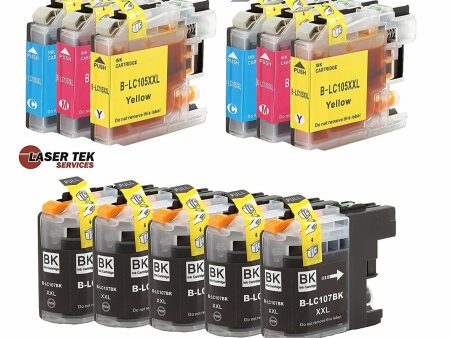 11 Pack Brother LC207 LC205 HY Compatible Ink Cartridge | Laser Tek Services on Sale