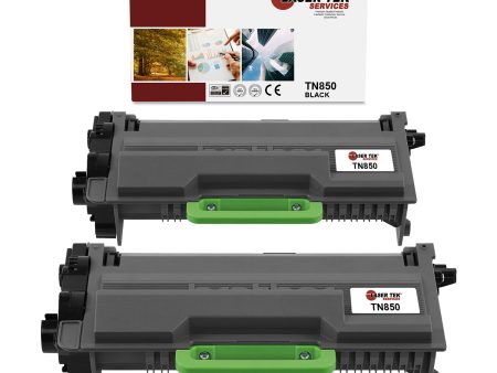 2 Pack Brother TN-850 Black Compatible Toner Cartridge | Laser Tek Services For Discount