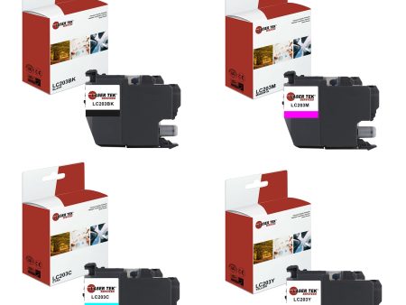 4 Pack Brother LC-203 BCYM Compatible Ink Cartridge | Laser Tek Services For Discount