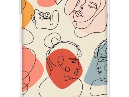 Abstract Faces Soft Cover for Poco X3 Pro Discount