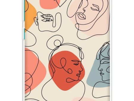 Abstract Faces Soft Cover for Poco C3 Supply