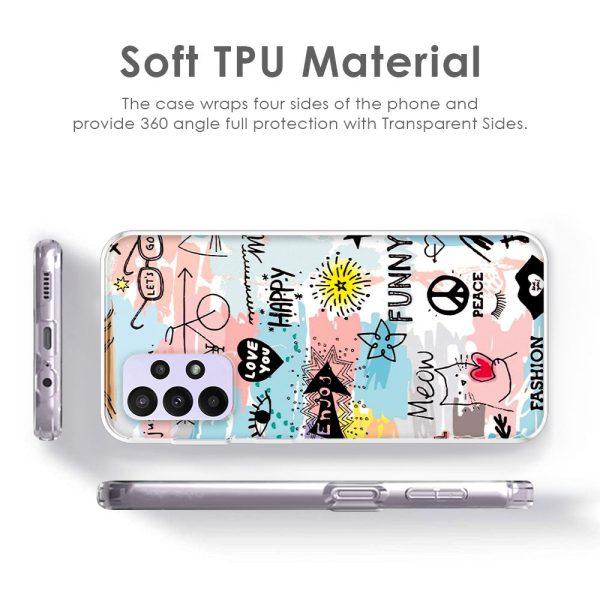 Happy Doodle Soft Cover for Oppo F19 Cheap