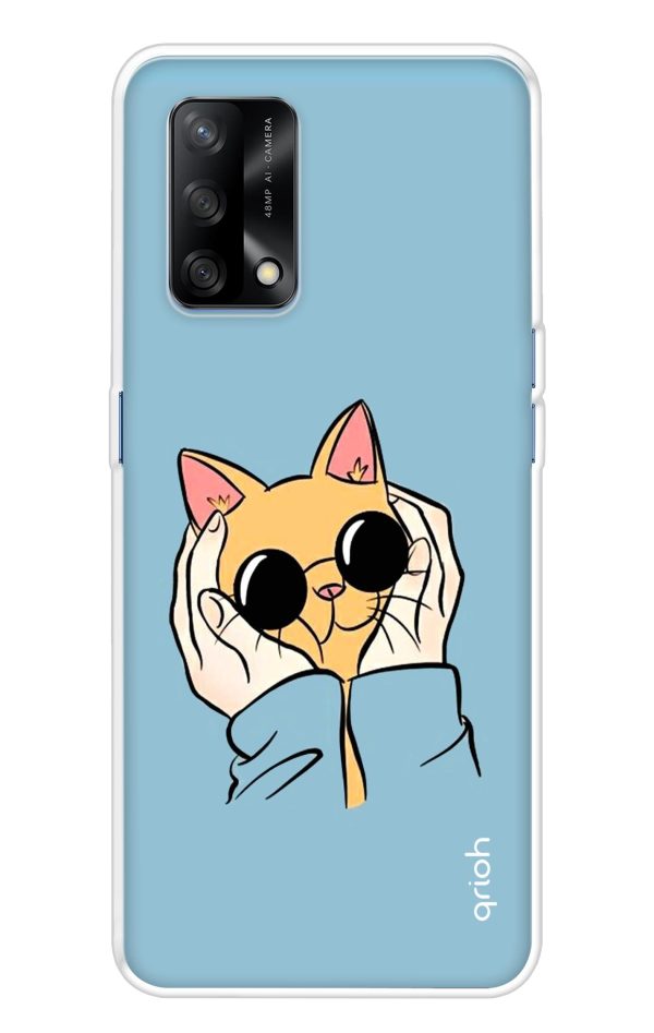 Attitude Cat Soft Cover for Oppo F19 Fashion