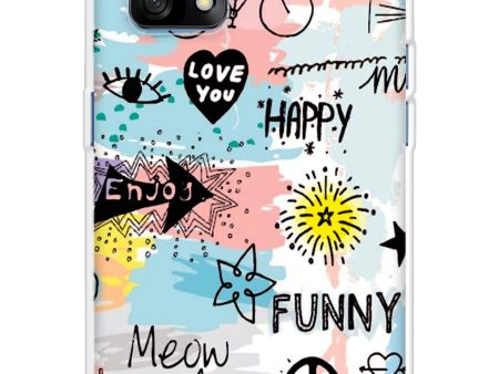 Happy Doodle Soft Cover for Oppo F19 Cheap