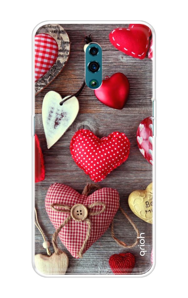 Valentine Hearts Soft Cover for Oppo Reno Sale