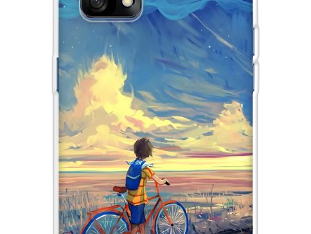 Riding Bicycle to Dreamland Soft Cover for Oppo F19 For Discount