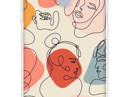 Abstract Faces Soft Cover for Realme C12 Hot on Sale