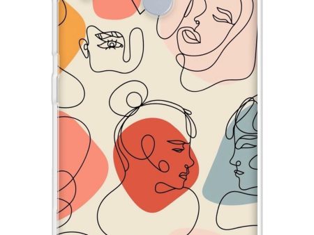 Abstract Faces Soft Cover for Realme C15 For Cheap