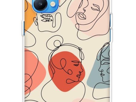 Abstract Faces Soft Cover for Oppo Reno5 Pro Cheap