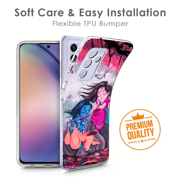 Radha Krishna Art Soft Cover for Oppo A16K Cheap