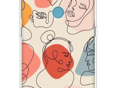 Abstract Faces Soft Cover for Nokia 2.4 Online