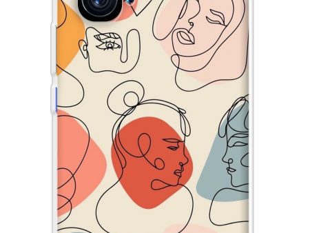 Abstract Faces Soft Cover for iQOO 9 Pro Fashion