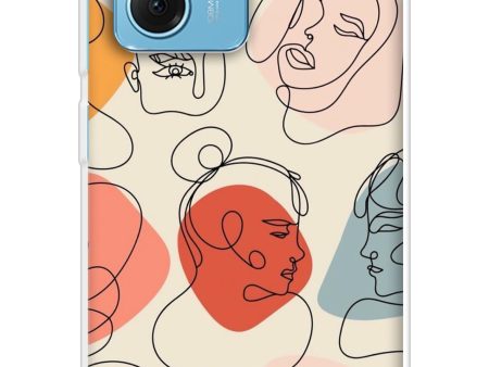 Abstract Faces Soft Cover for Poco X5 Pro 5G Hot on Sale